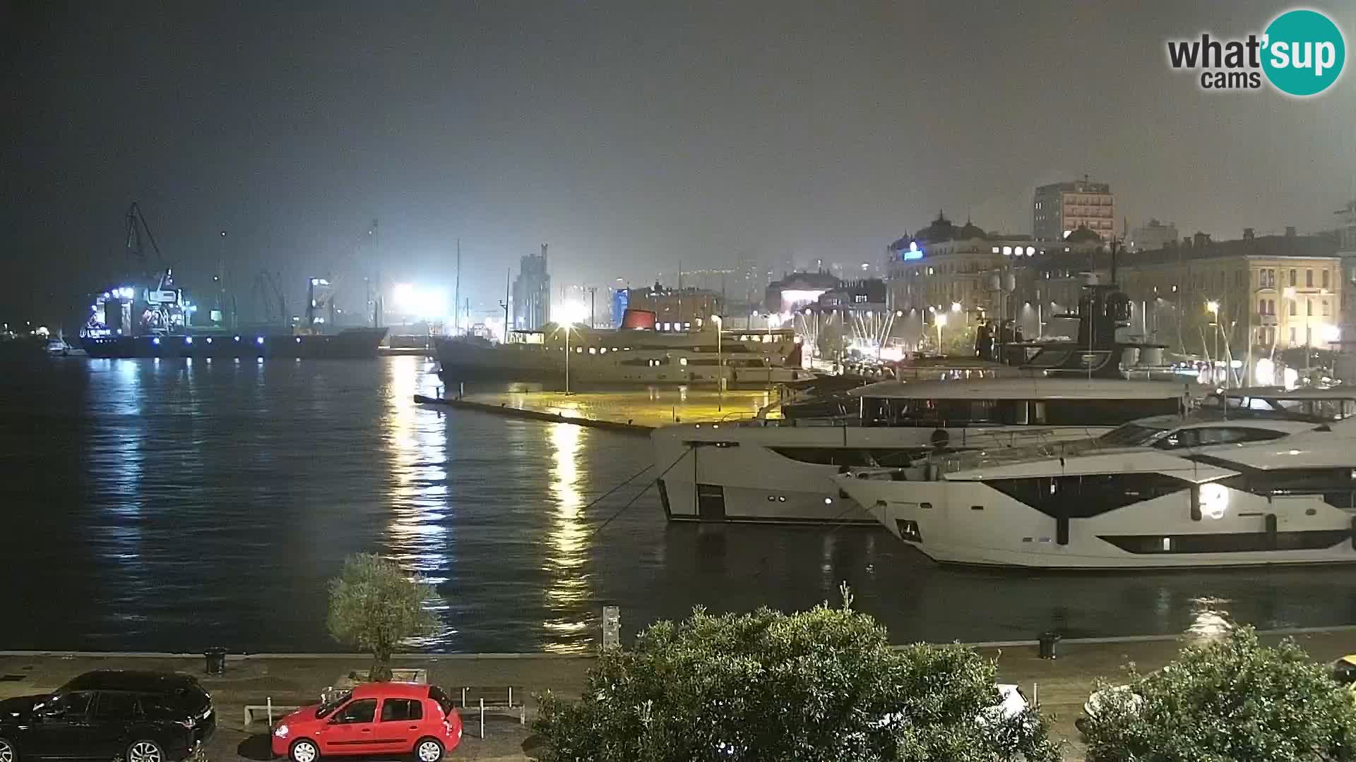 La Riva e la Marina a Rijeka (Fiume) – Live Webcam Croazia