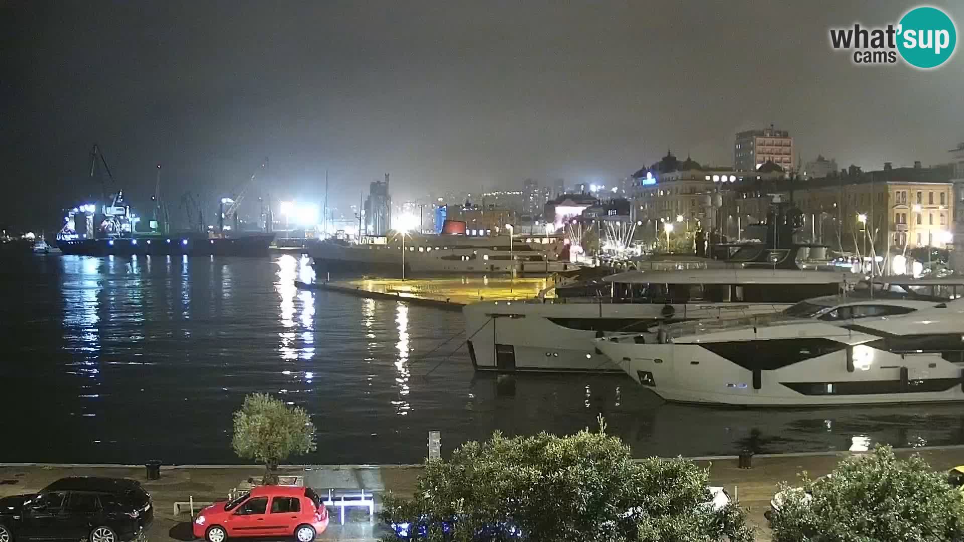 La Riva et Marina à Rijeka – Live Webcam Croatie