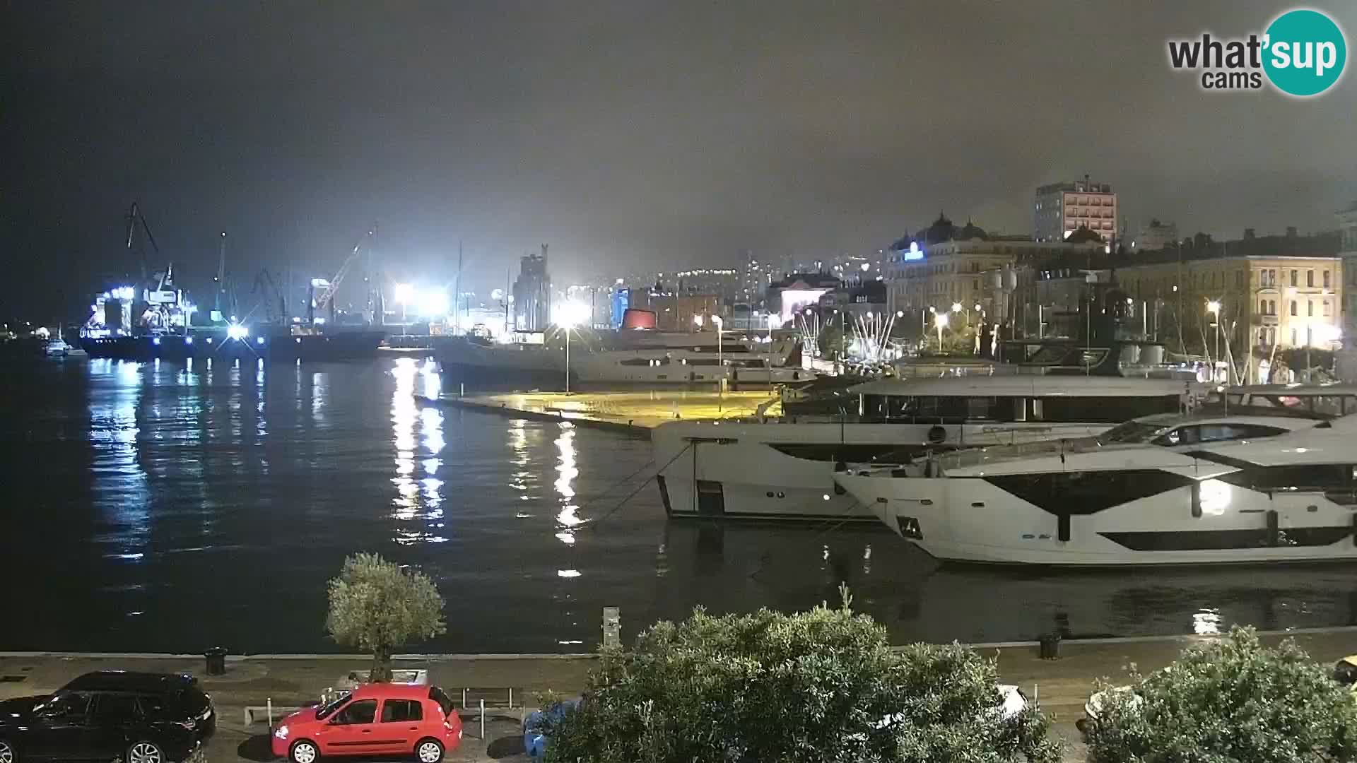 Die Riva und Marina in Rijeka – Live Webcam Kroatien