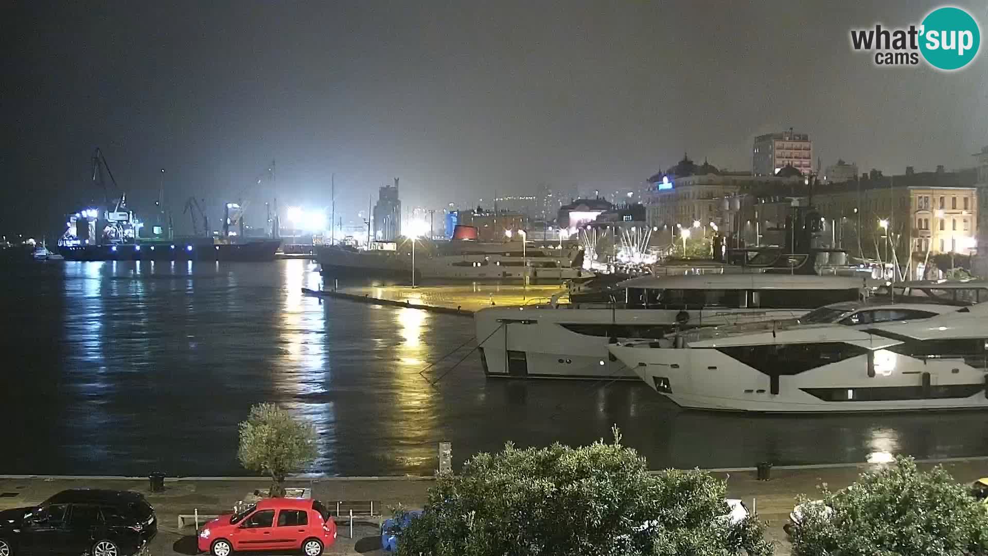 La Riva e la Marina a Rijeka (Fiume) – Live Webcam Croazia