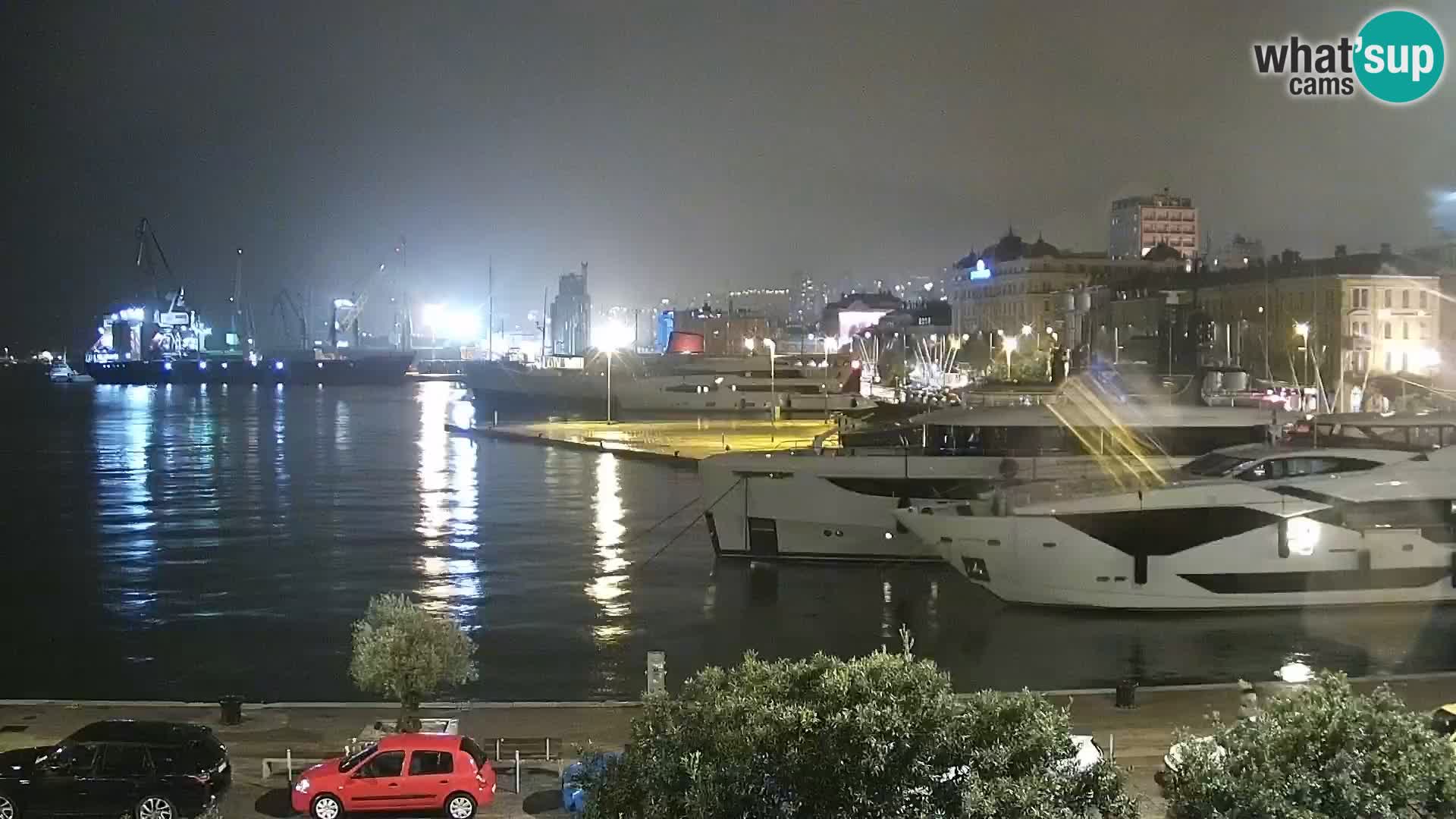 La Riva e la Marina a Rijeka (Fiume) – Live Webcam Croazia