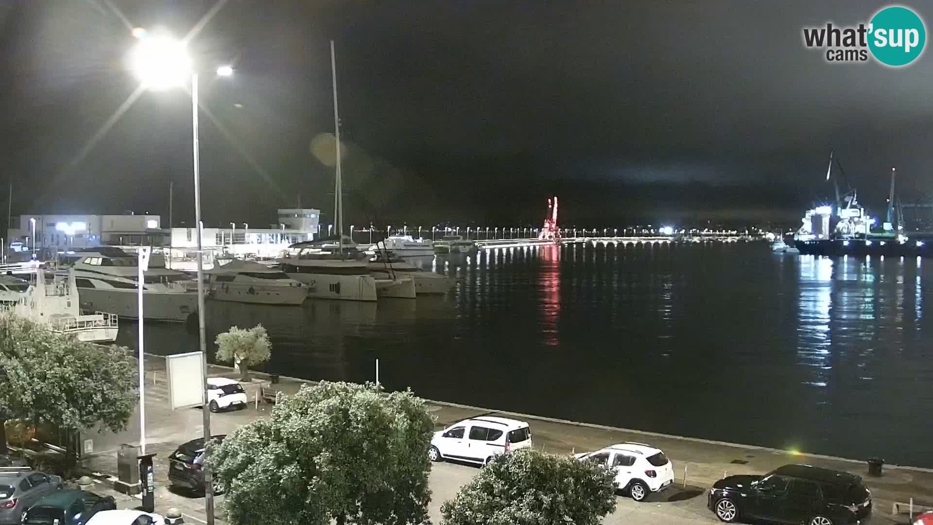 The Riva and Marina in Rijeka  – Live Webcam Croatia