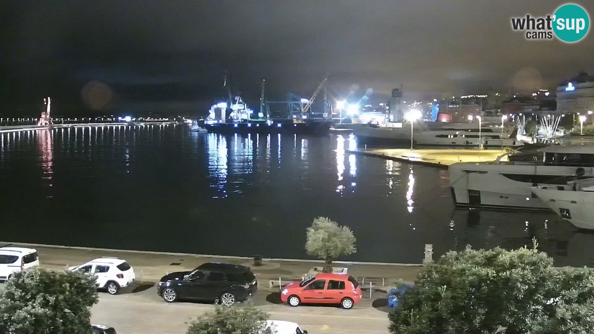 Die Riva und Marina in Rijeka – Live Webcam Kroatien