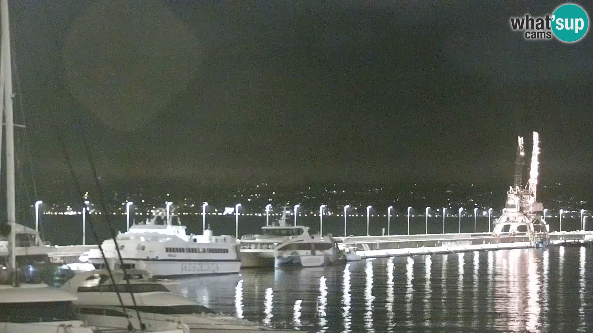 The Riva and Marina in Rijeka  – Live Webcam Croatia