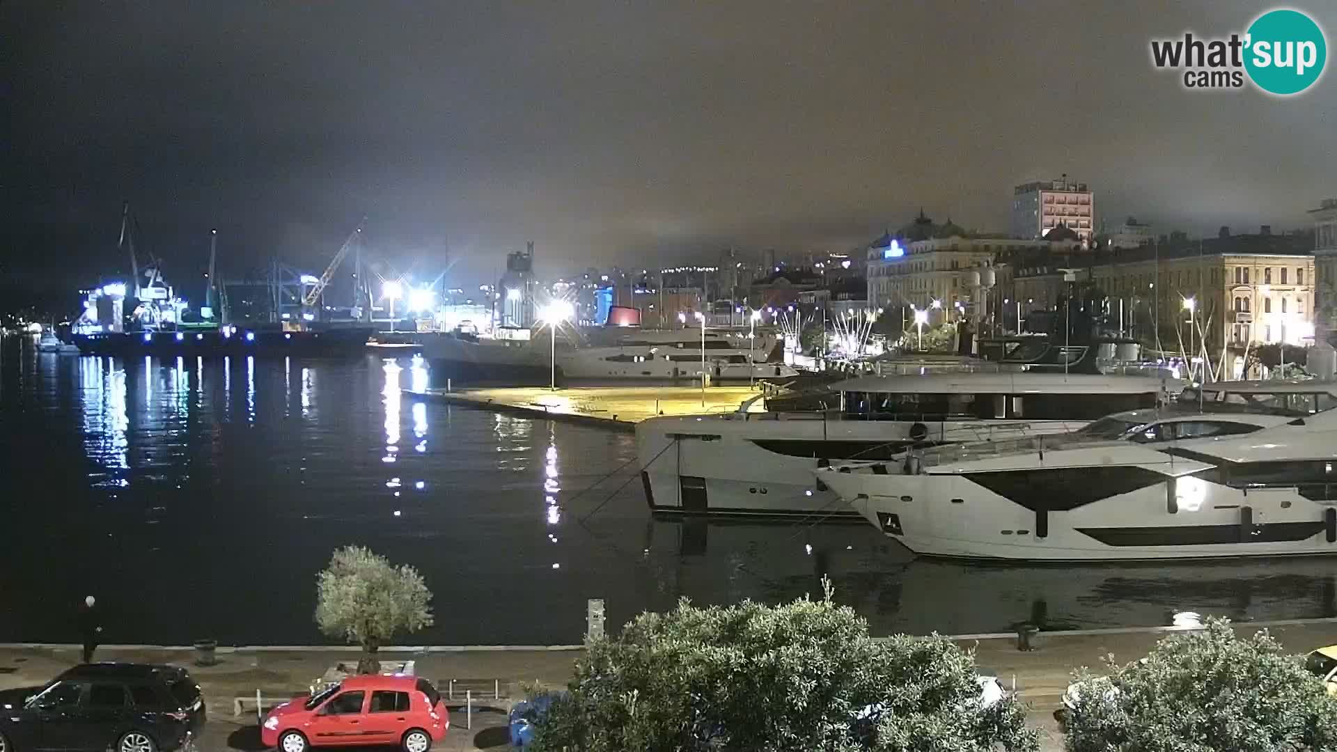 La Riva y Marina en Rijeka – Webcam en vivo Croacia