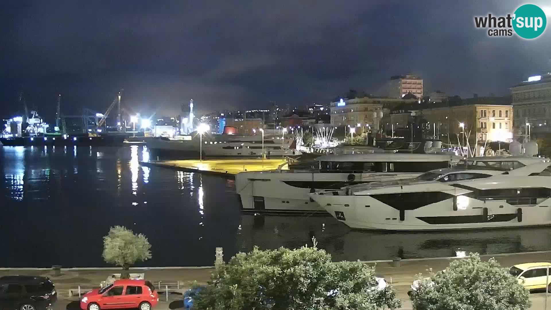 La Riva e la Marina a Rijeka (Fiume) – Live Webcam Croazia