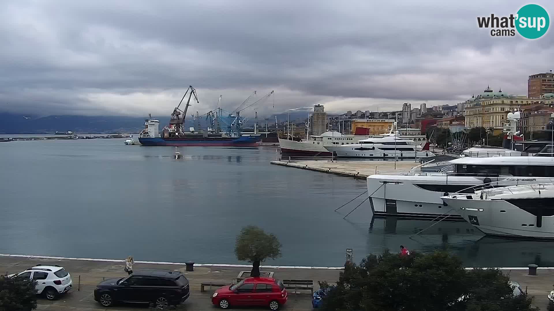 La Riva e la Marina a Rijeka (Fiume) – Live Webcam Croazia