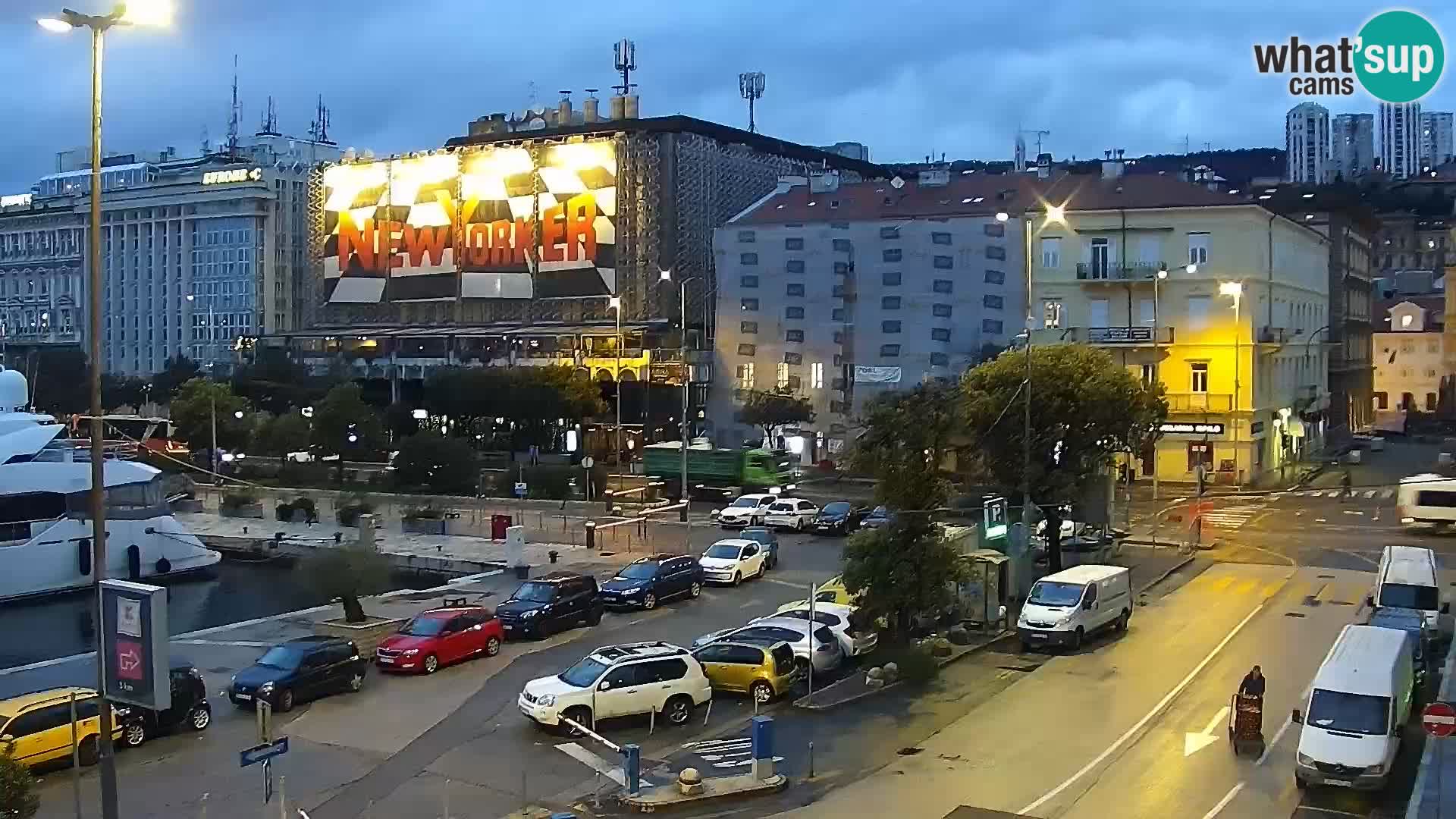 La Riva e la Marina a Rijeka (Fiume) – Live Webcam Croazia