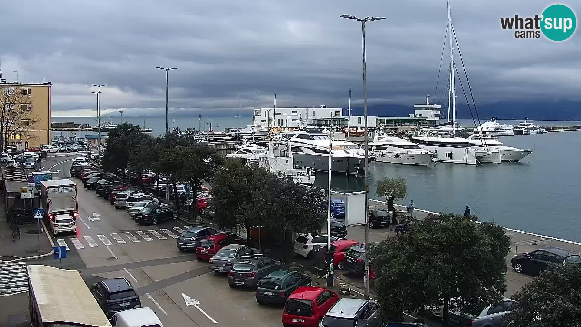 La Riva e la Marina a Rijeka (Fiume) – Live Webcam Croazia