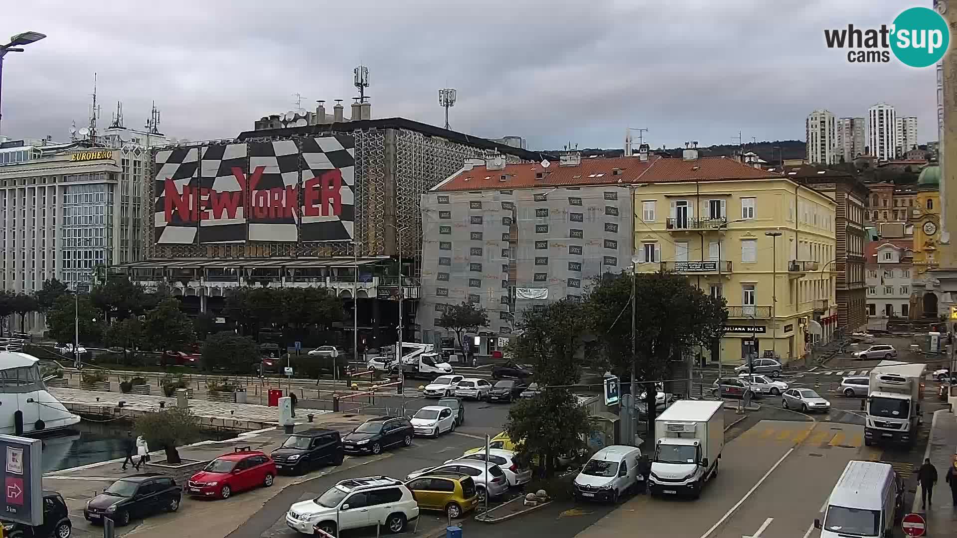 La Riva e la Marina a Rijeka (Fiume) – Live Webcam Croazia