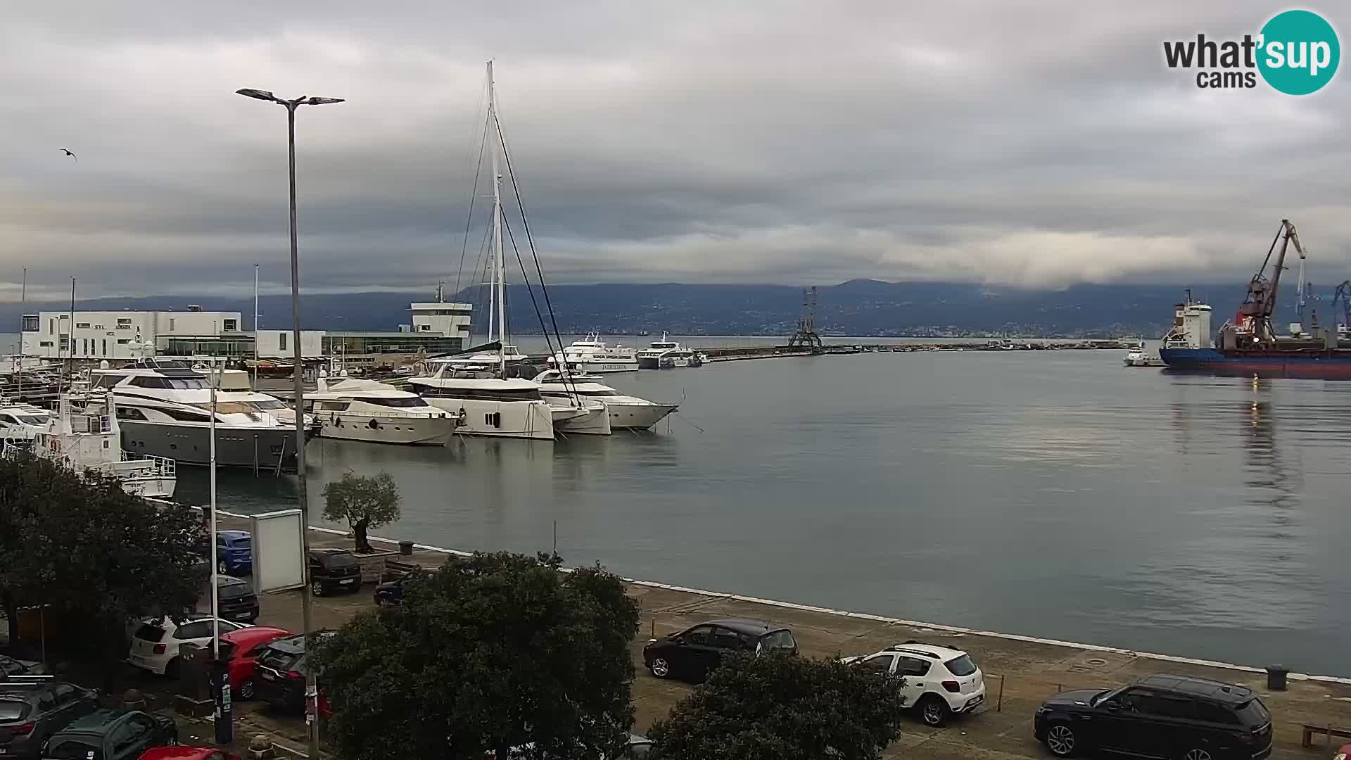 Die Riva und Marina in Rijeka – Live Webcam Kroatien