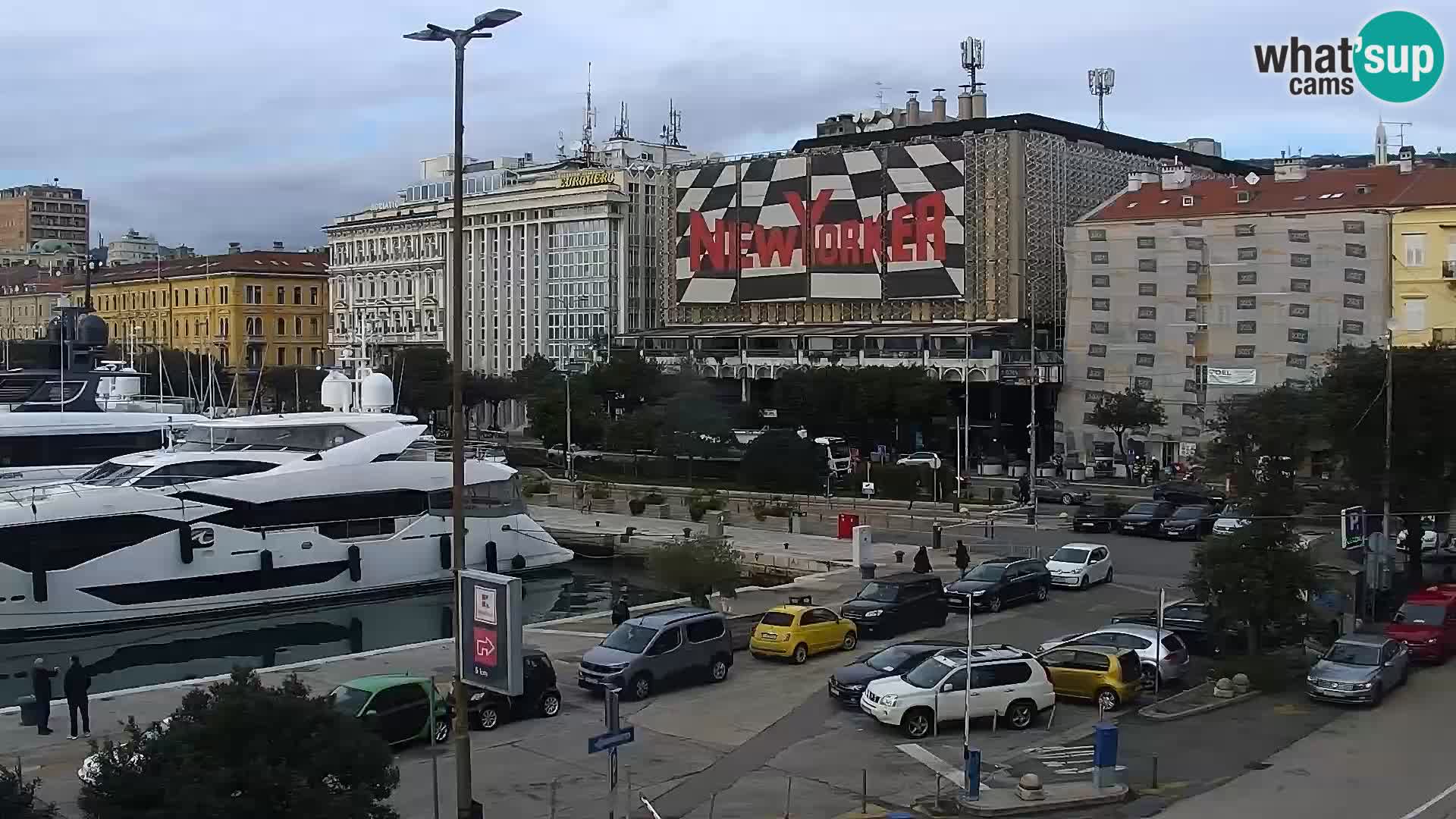 La Riva et Marina à Rijeka – Live Webcam Croatie