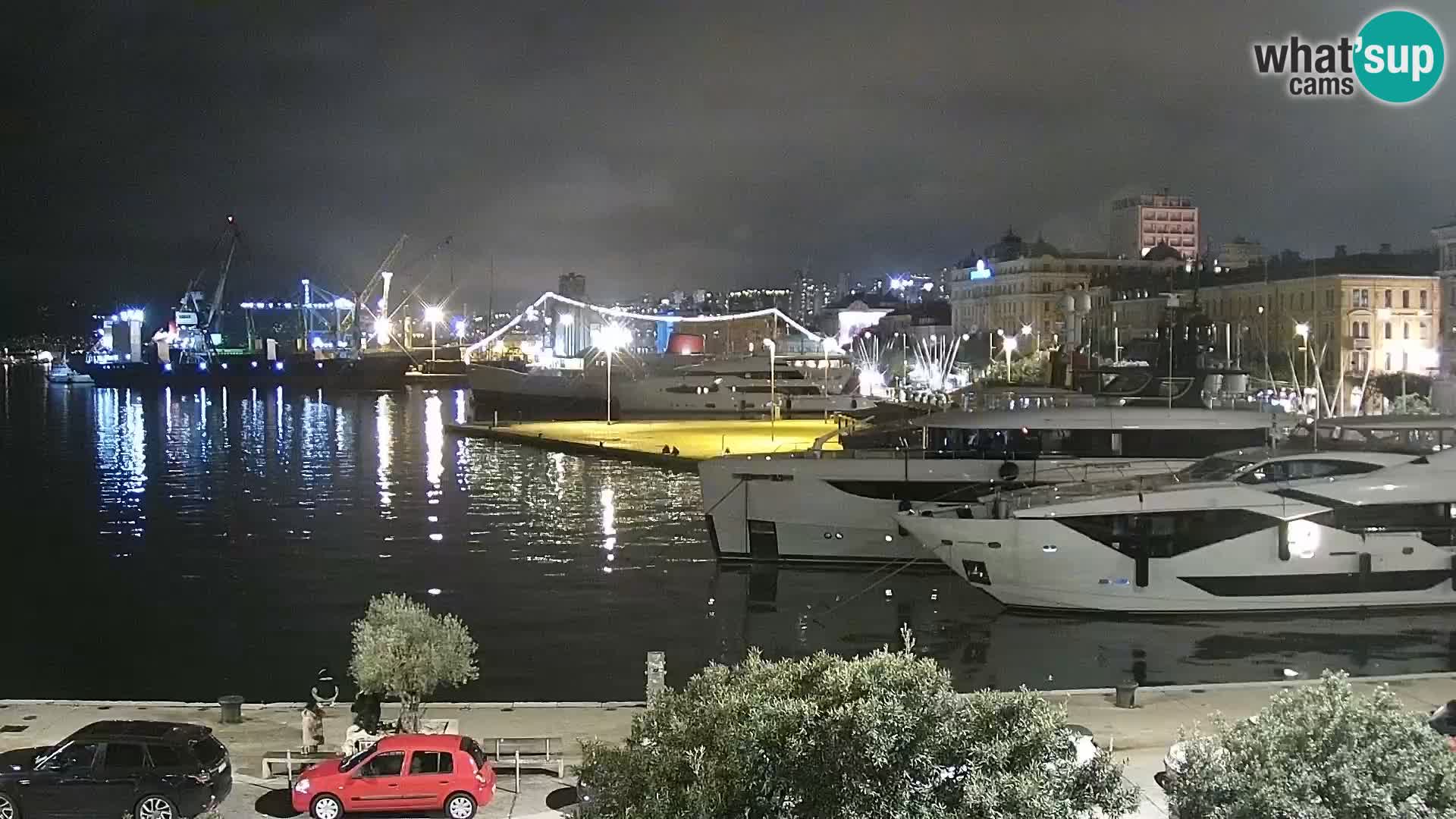 La Riva e la Marina a Rijeka (Fiume) – Live Webcam Croazia