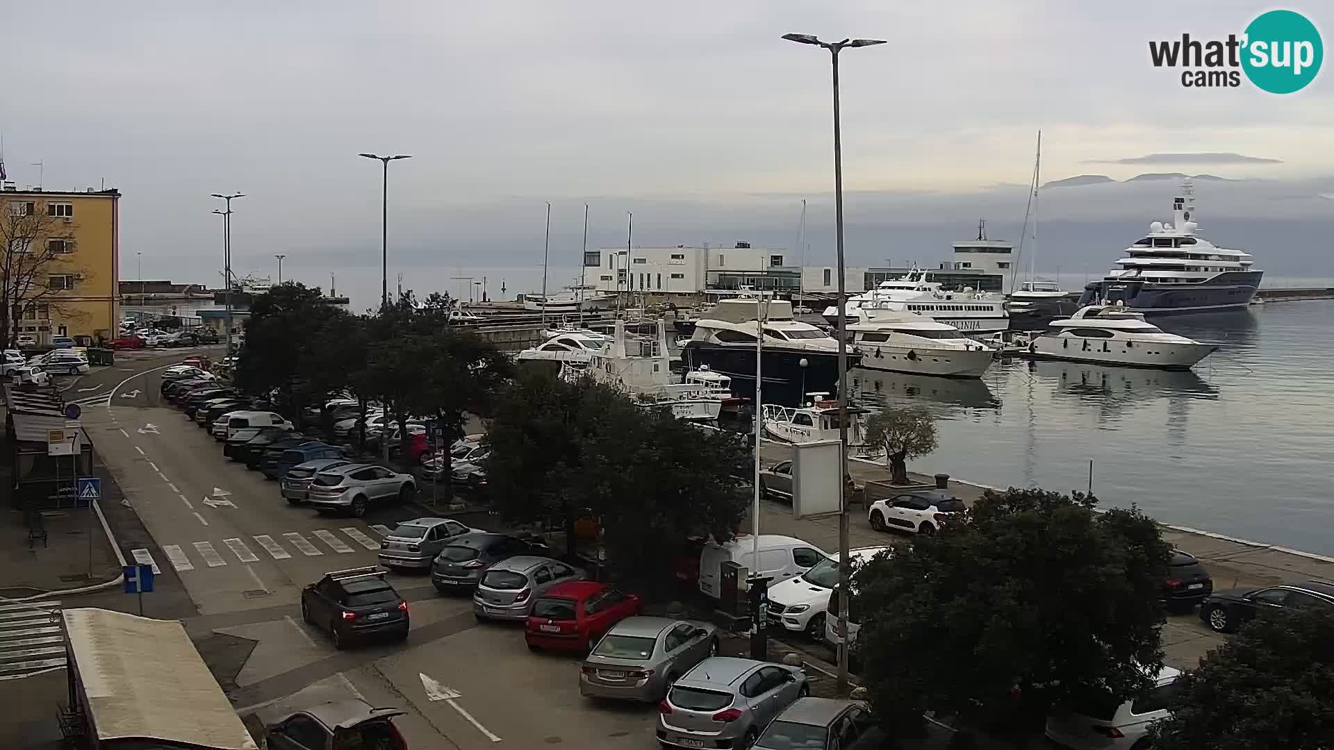 La Riva et Marina à Rijeka – Live Webcam Croatie