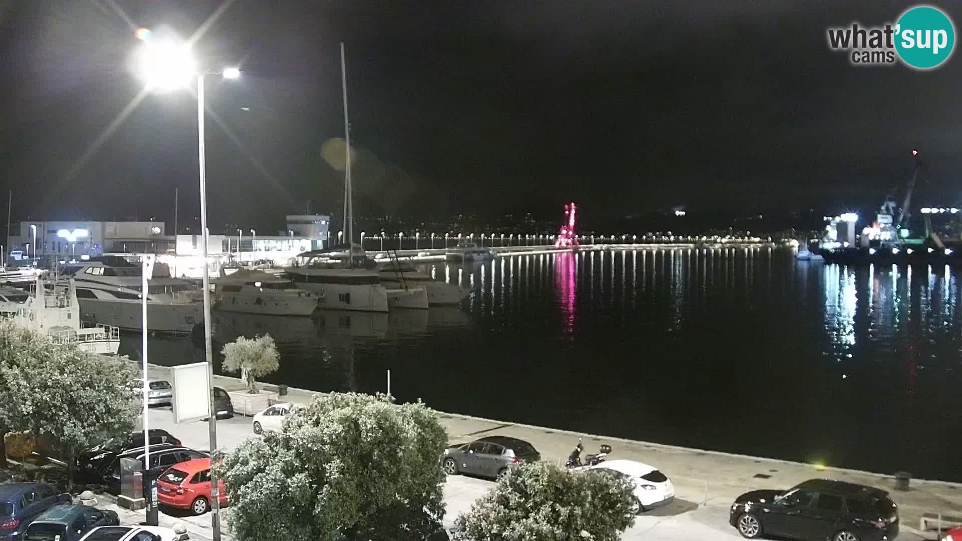 Die Riva und Marina in Rijeka – Live Webcam Kroatien