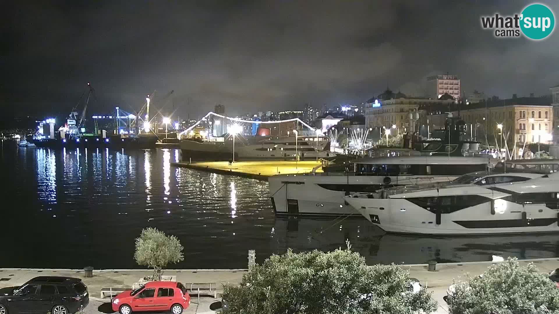 La Riva et Marina à Rijeka – Live Webcam Croatie