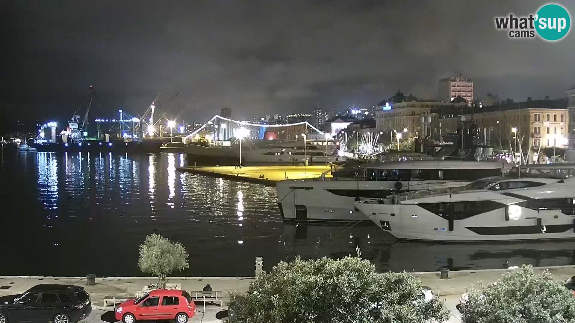 La Riva et Marina à Rijeka – Live Webcam Croatie