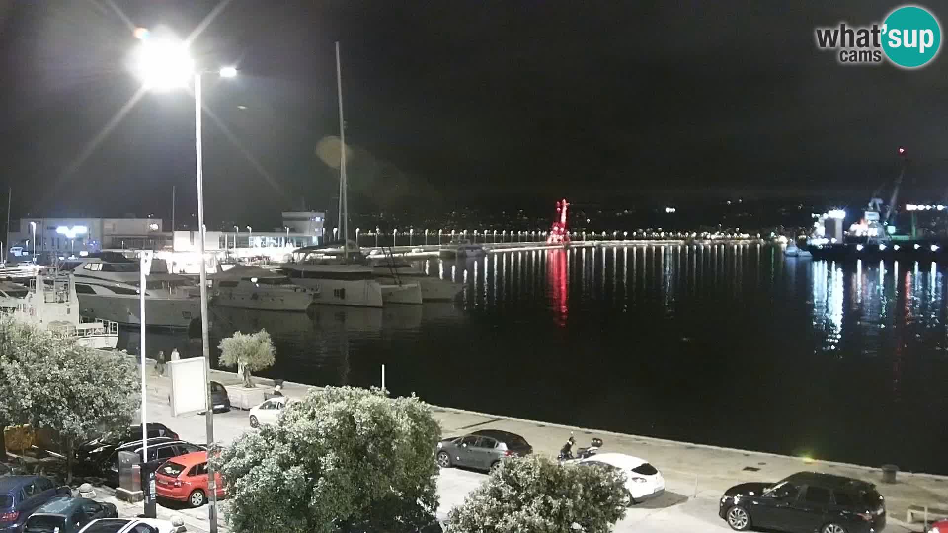 La Riva et Marina à Rijeka – Live Webcam Croatie