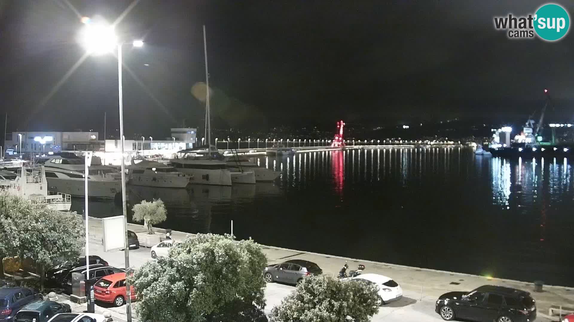 La Riva e la Marina a Rijeka (Fiume) – Live Webcam Croazia