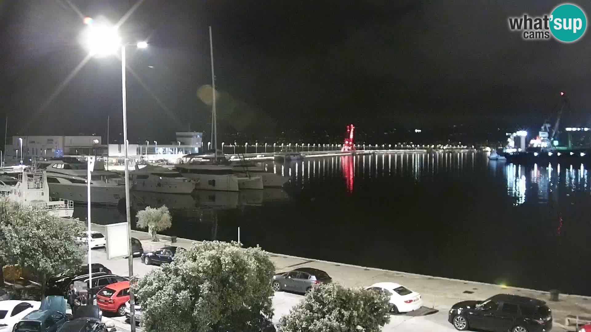 Die Riva und Marina in Rijeka – Live Webcam Kroatien