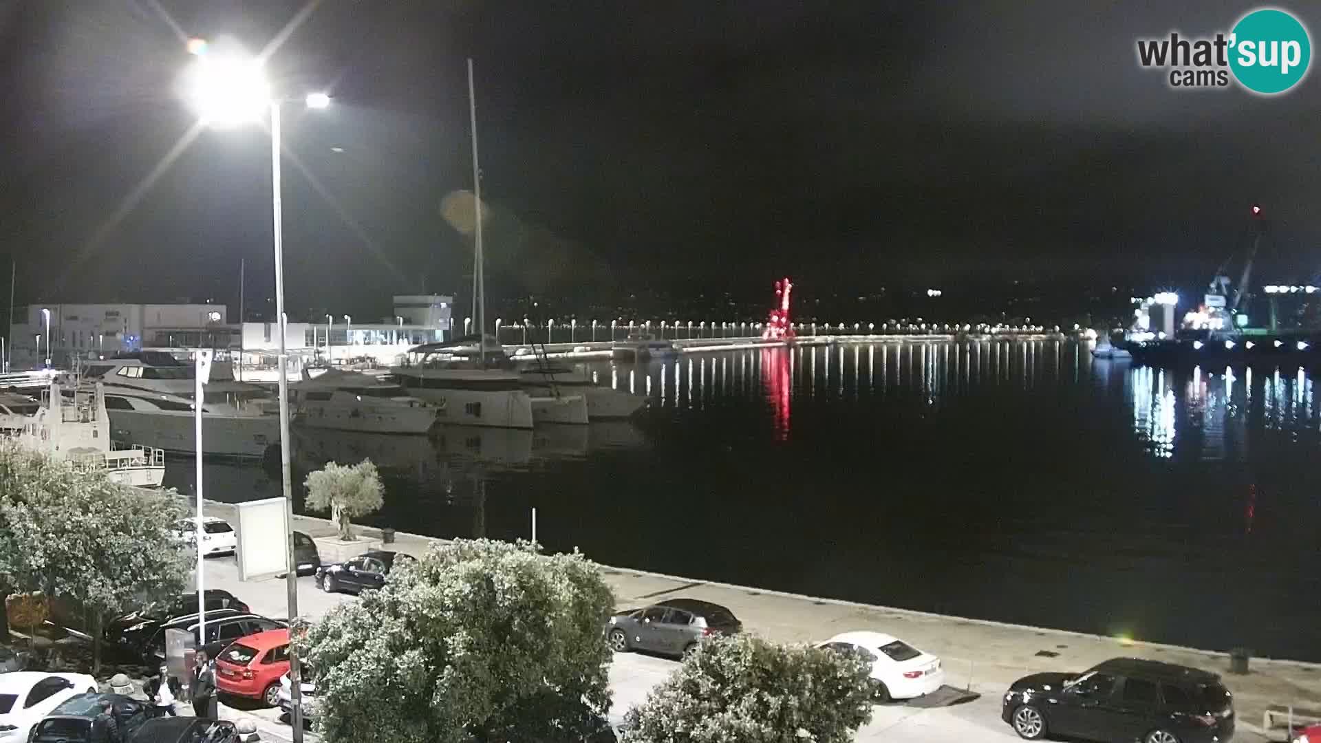 La Riva y Marina en Rijeka – Webcam en vivo Croacia