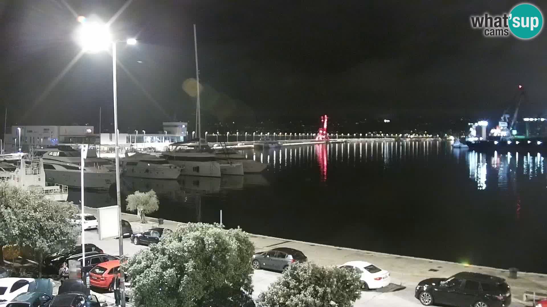 La Riva y Marina en Rijeka – Webcam en vivo Croacia