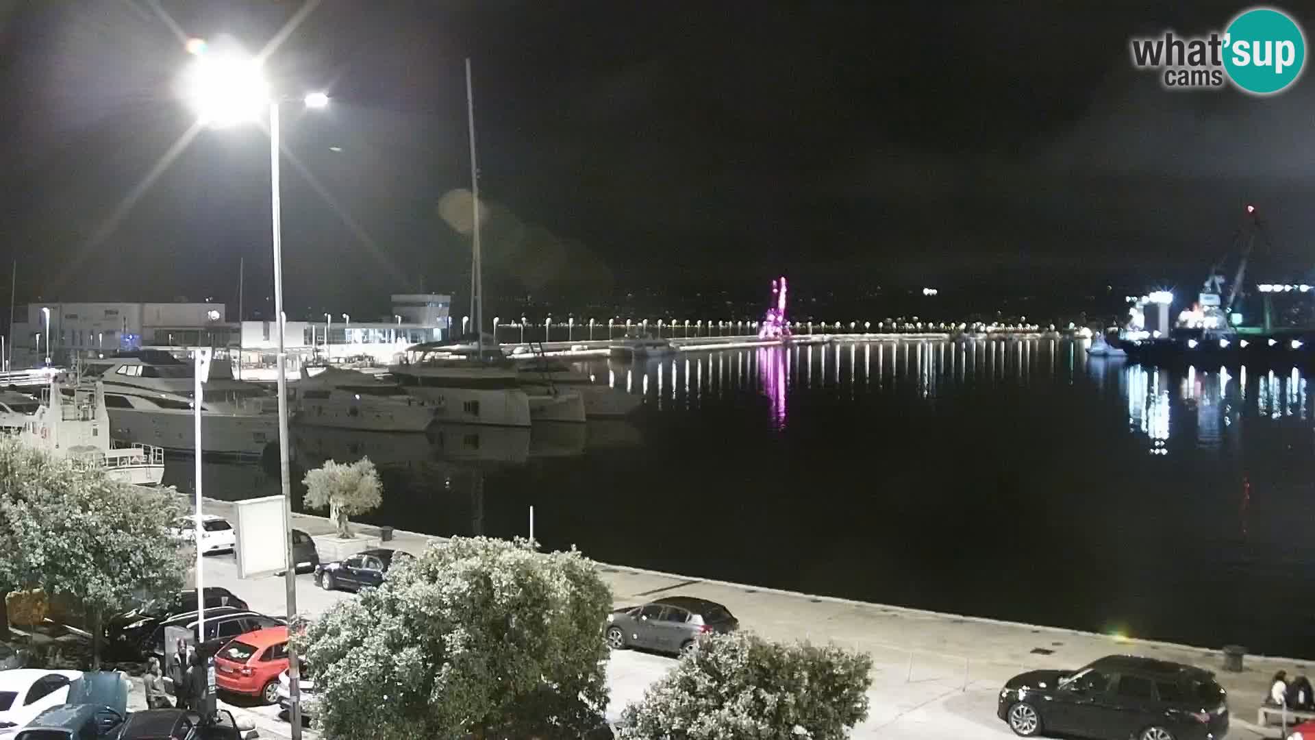 Die Riva und Marina in Rijeka – Live Webcam Kroatien