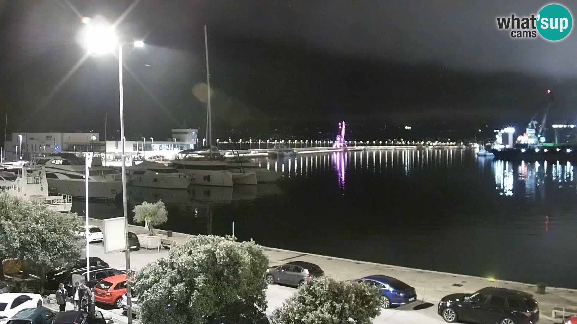 Die Riva und Marina in Rijeka – Live Webcam Kroatien