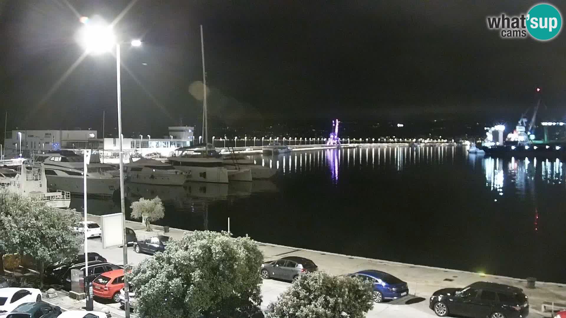 La Riva et Marina à Rijeka – Live Webcam Croatie