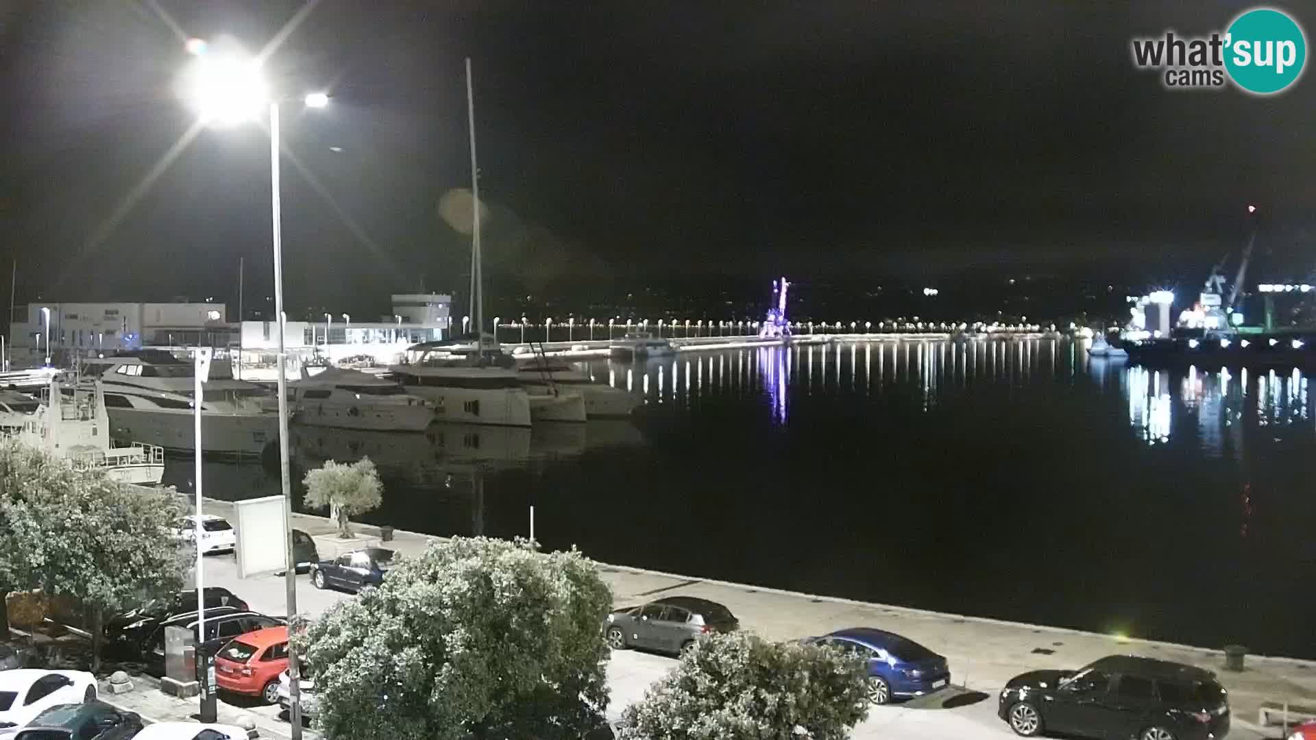 Die Riva und Marina in Rijeka – Live Webcam Kroatien