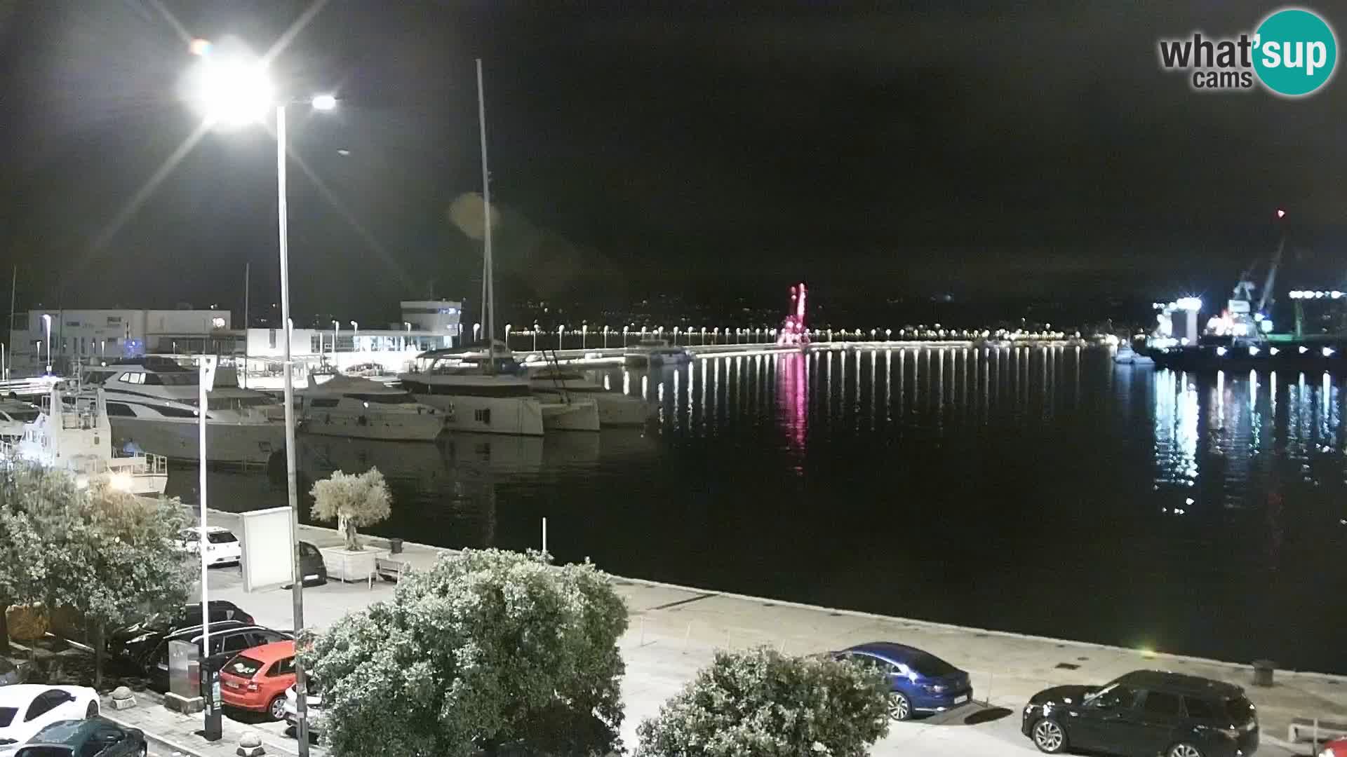 La Riva et Marina à Rijeka – Live Webcam Croatie