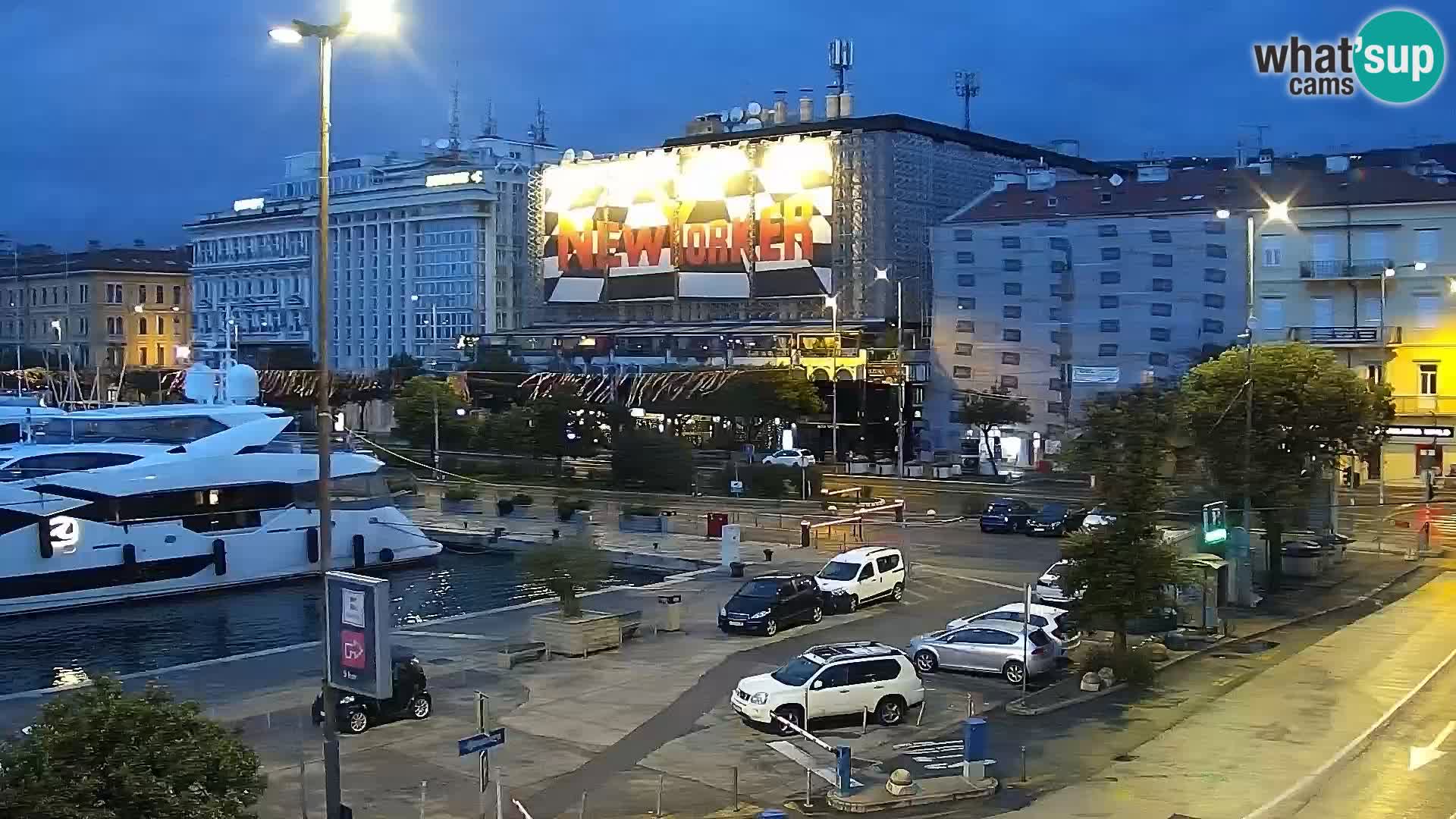 La Riva et Marina à Rijeka – Live Webcam Croatie