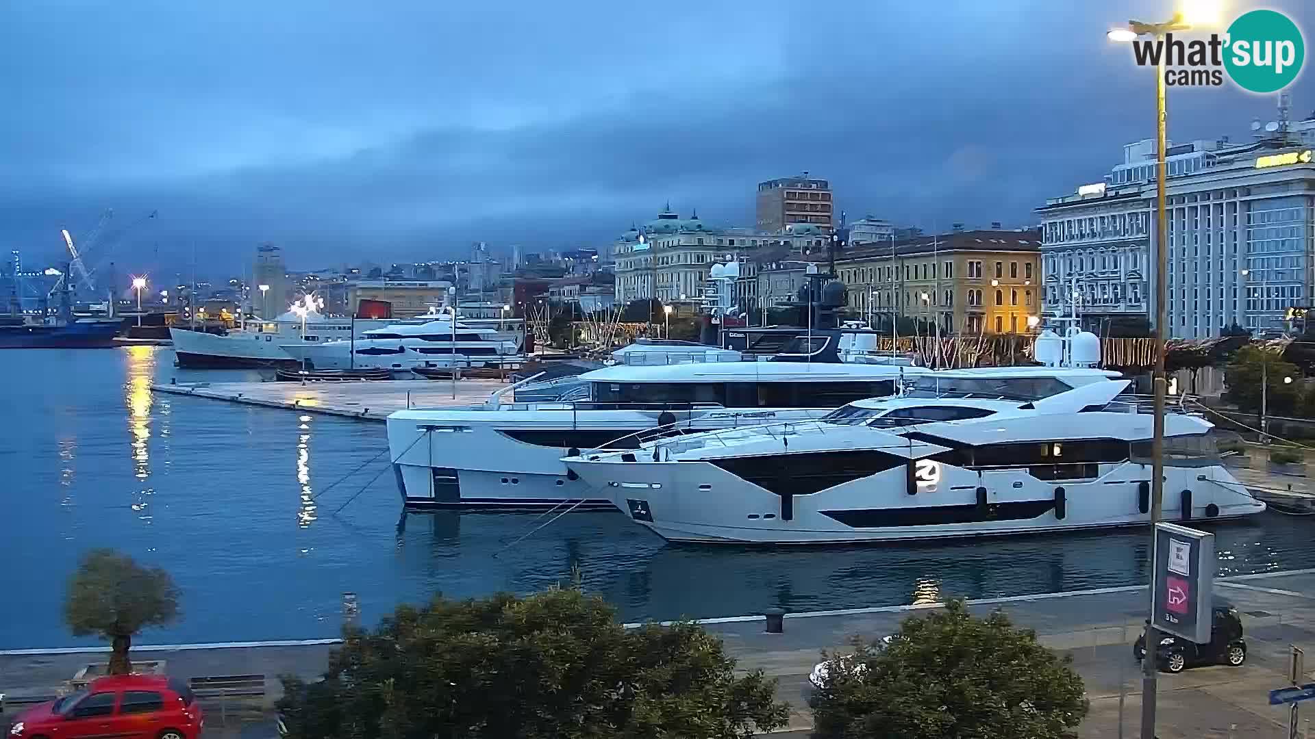 La Riva e la Marina a Rijeka (Fiume) – Live Webcam Croazia