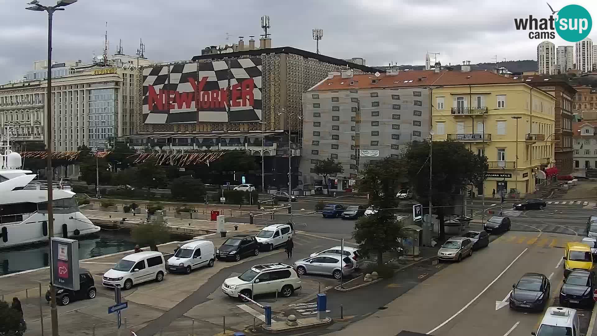 La Riva y Marina en Rijeka – Webcam en vivo Croacia