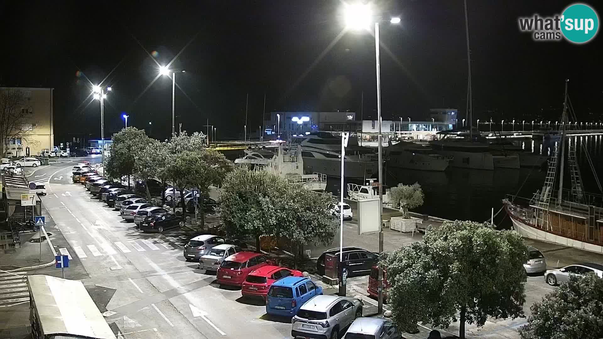 Die Riva und Marina in Rijeka – Live Webcam Kroatien