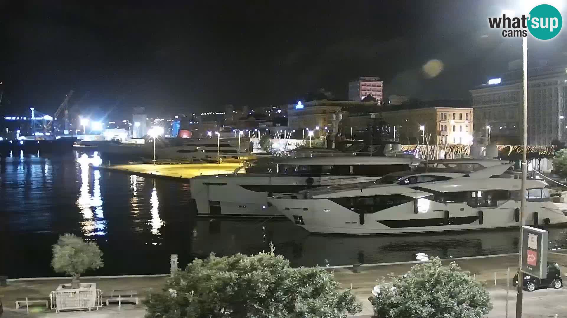 The Riva and Marina in Rijeka  – Live Webcam Croatia