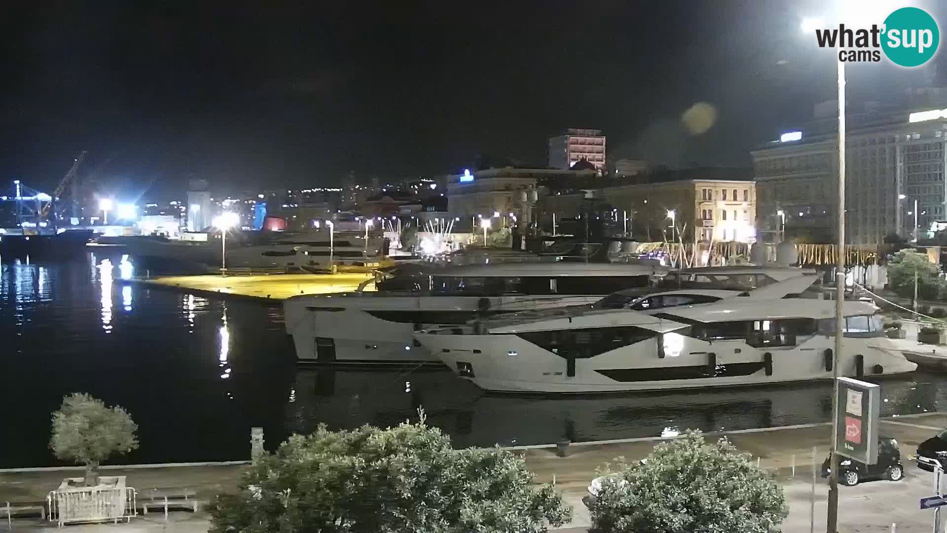 La Riva y Marina en Rijeka – Webcam en vivo Croacia