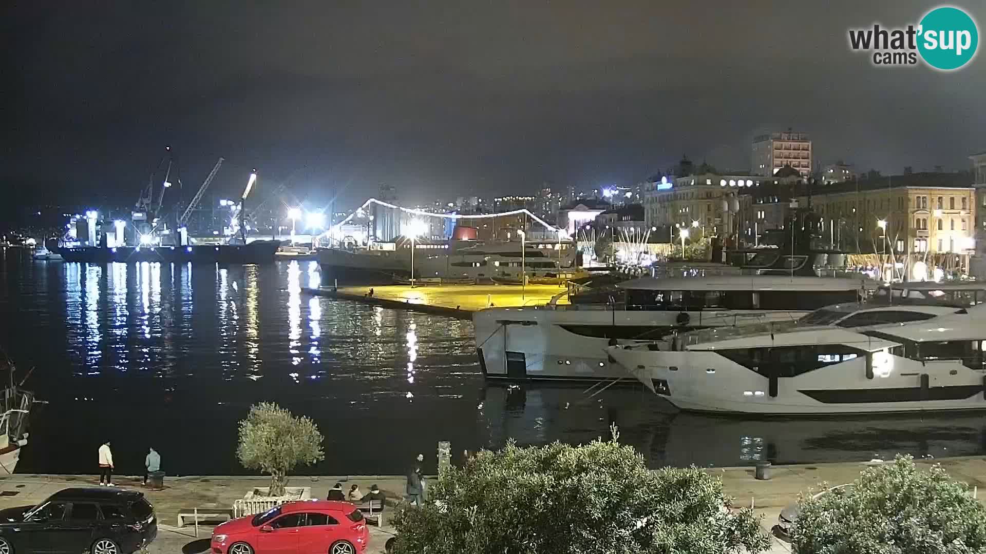 La Riva et Marina à Rijeka – Live Webcam Croatie