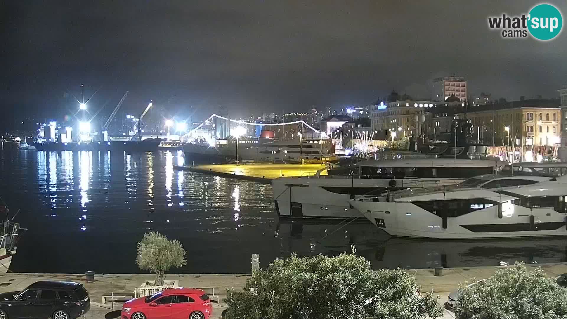 La Riva et Marina à Rijeka – Live Webcam Croatie