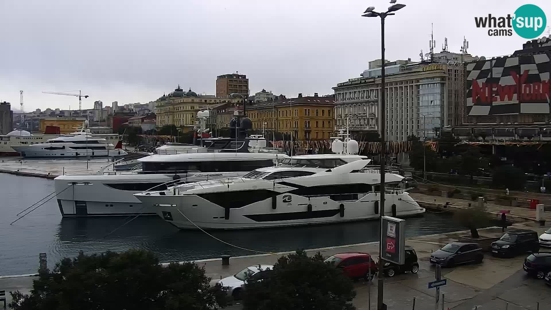 La Riva e la Marina a Rijeka (Fiume) – Live Webcam Croazia