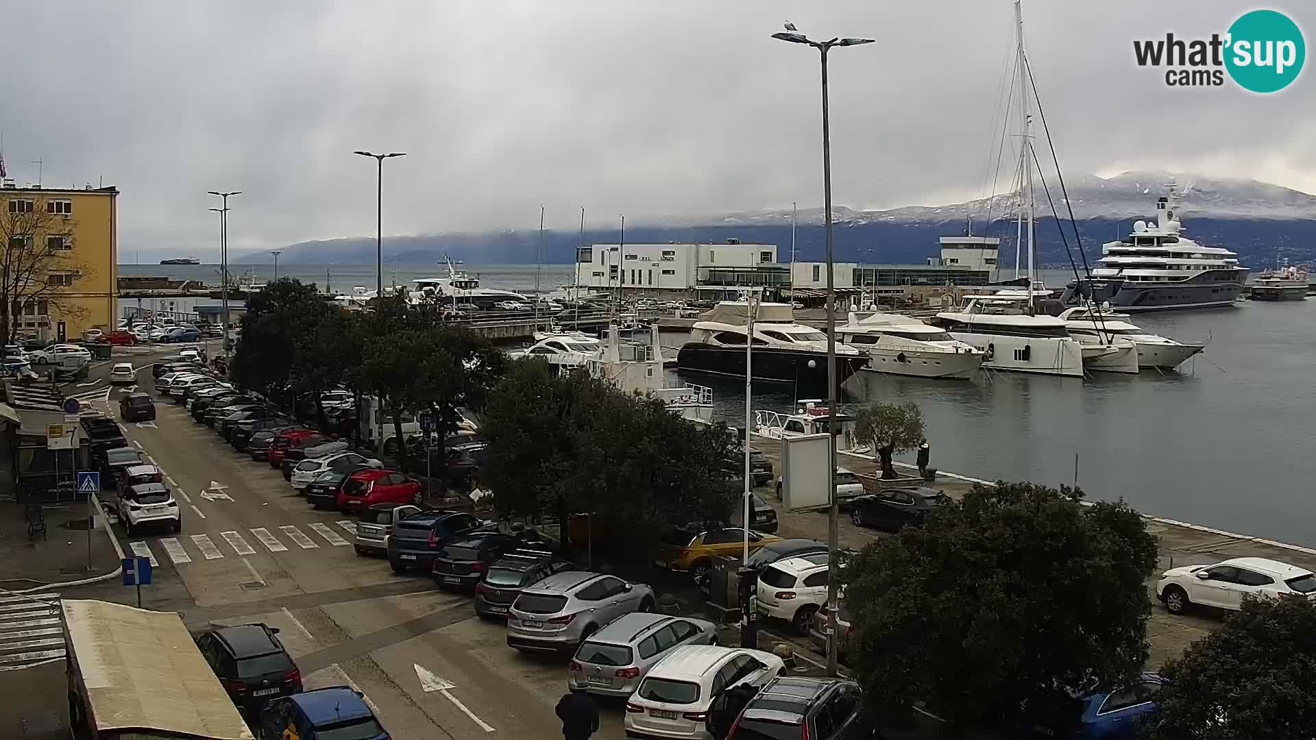 The Riva and Marina in Rijeka  – Live Webcam Croatia