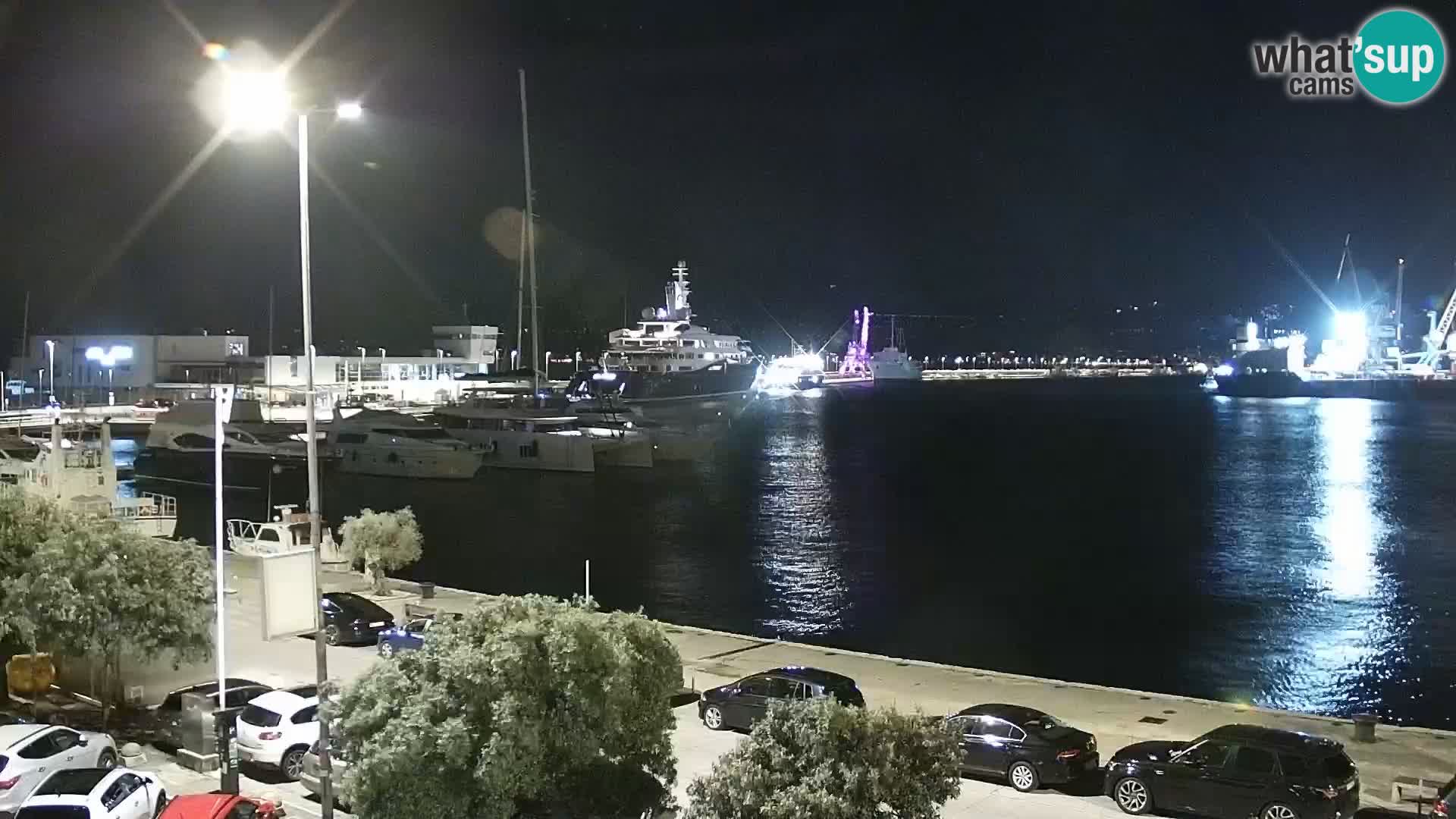 The Riva and Marina in Rijeka  – Live Webcam Croatia