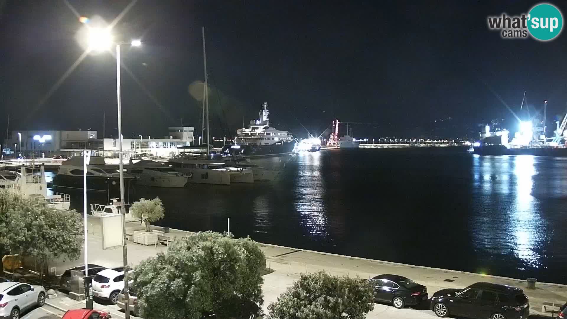 La Riva et Marina à Rijeka – Live Webcam Croatie