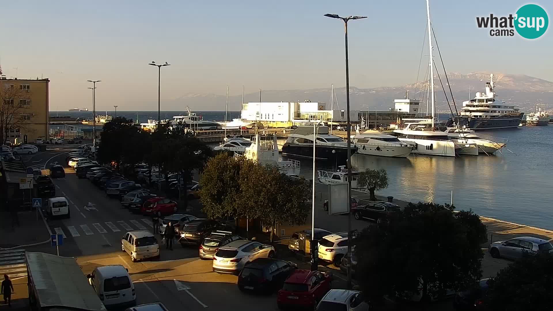 La Riva e la Marina a Rijeka (Fiume) – Live Webcam Croazia