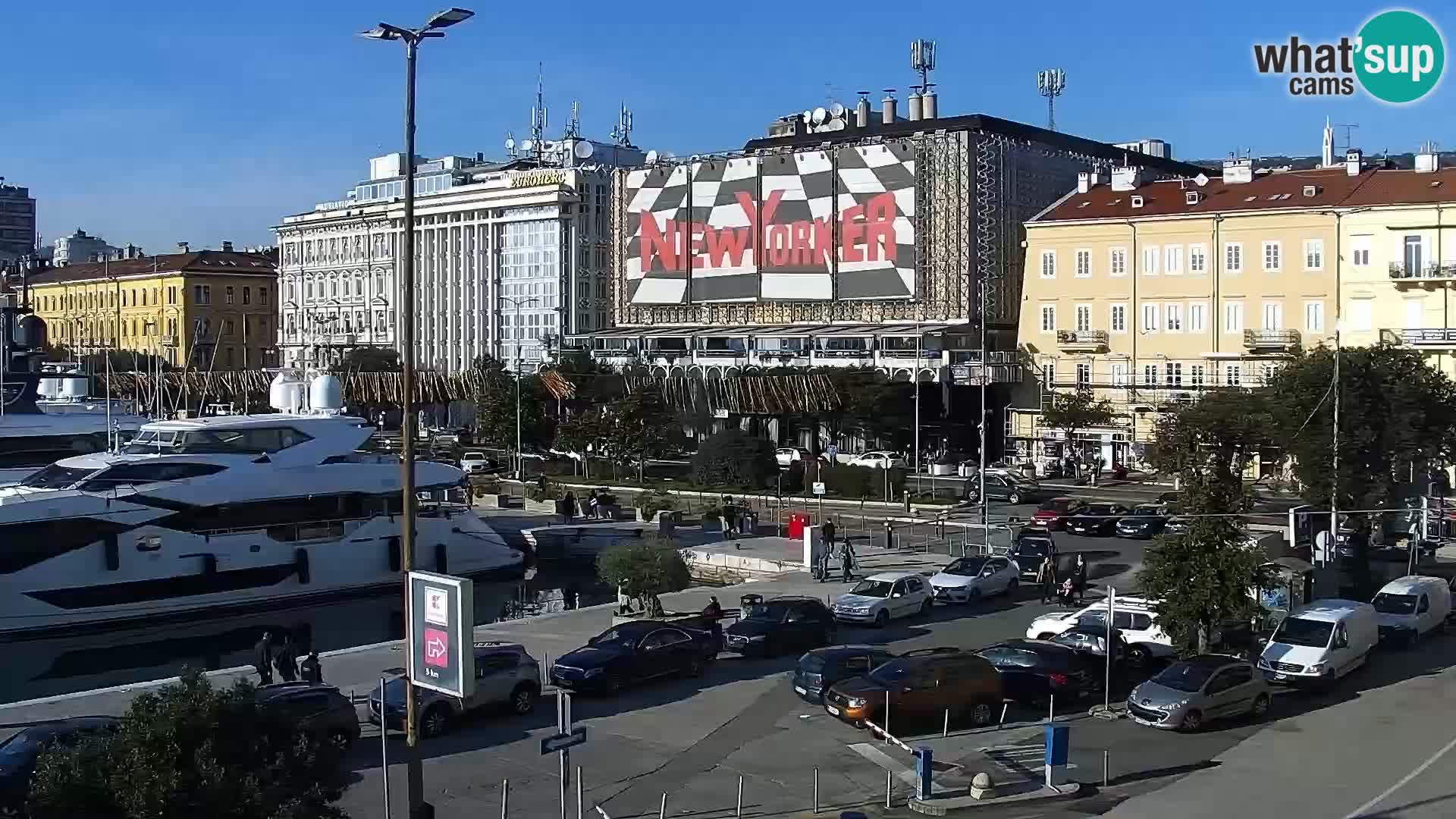 Riva in Marina v Reki – Spletna kamera v živo Hrvaška