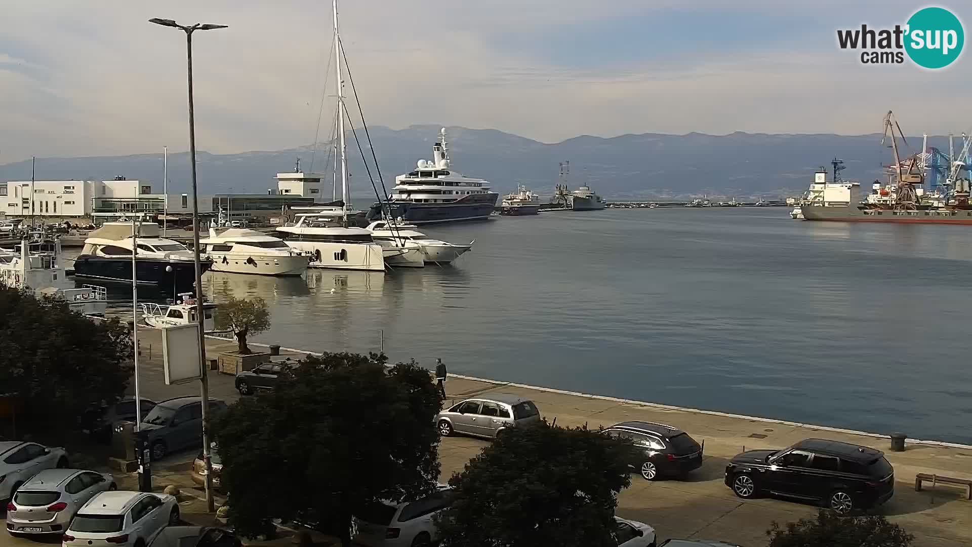 La Riva et Marina à Rijeka – Live Webcam Croatie