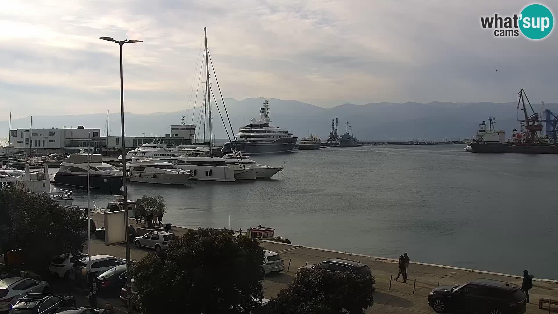 La Riva et Marina à Rijeka – Live Webcam Croatie