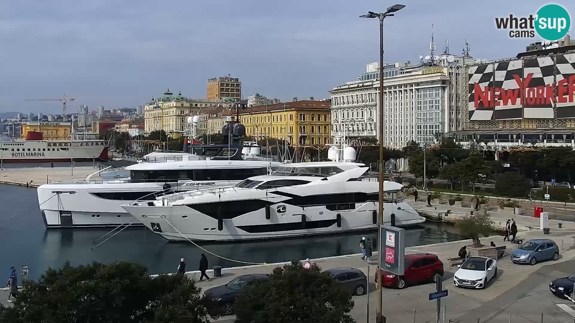 Riva i Marina u Rijeci – Web kamera uživo u Hrvatskoj