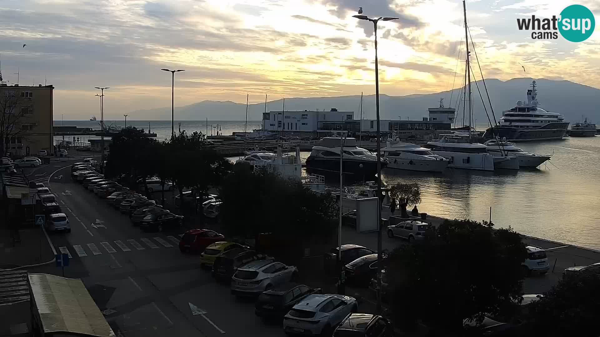 La Riva e la Marina a Rijeka (Fiume) – Live Webcam Croazia