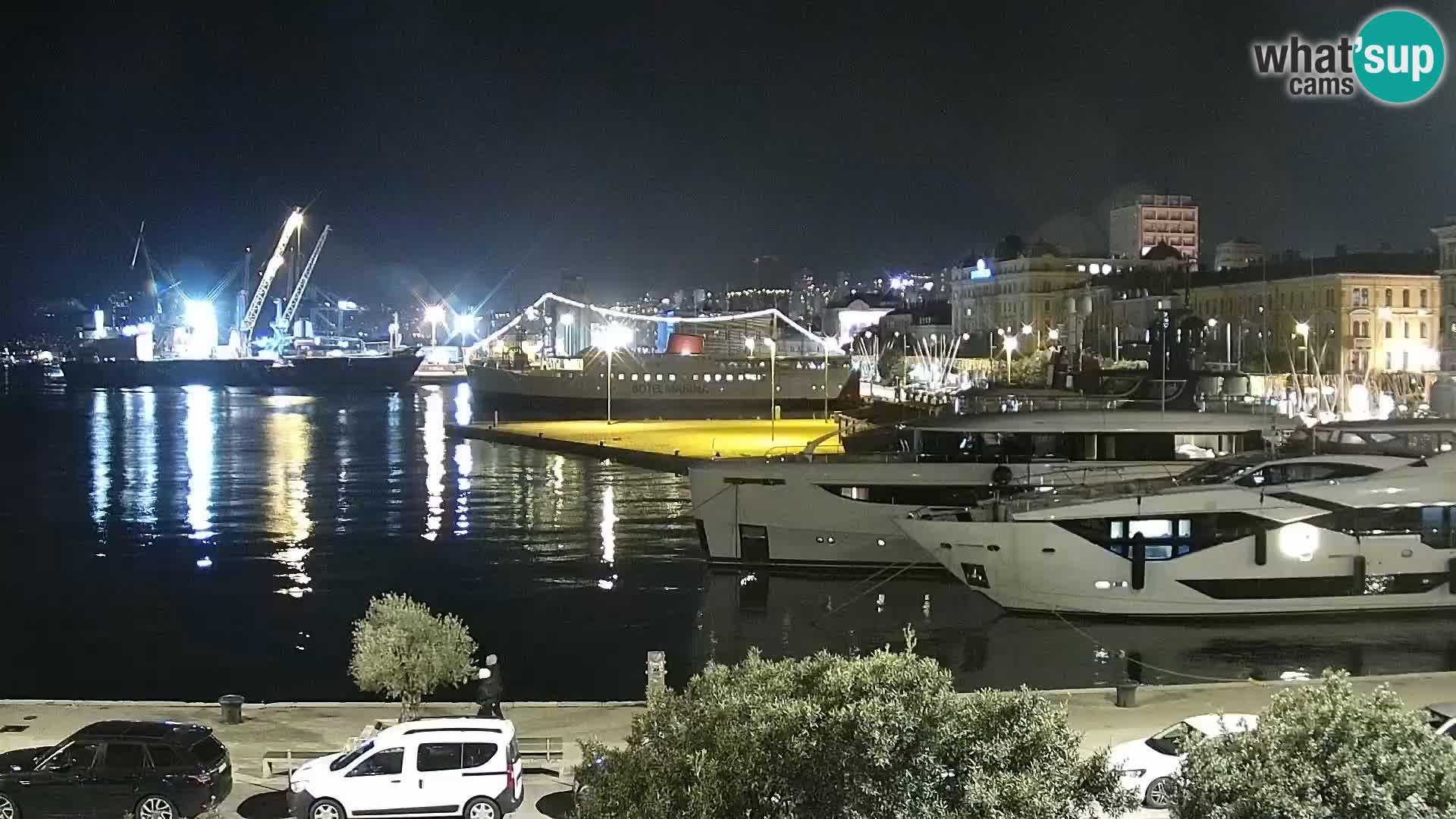 La Riva e la Marina a Rijeka (Fiume) – Live Webcam Croazia